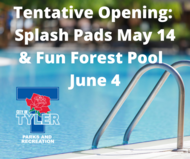 Splash Pads and Pool Opening 