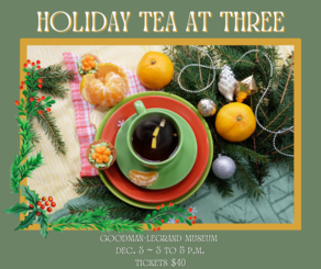 Holiday Tea at Three 