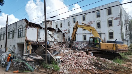 Former Tysen House demolition