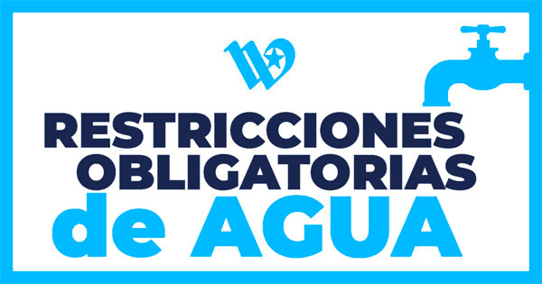 Restricciones obligatorias de agua
