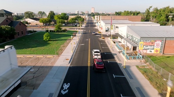 Newly reopened Elm Avenue