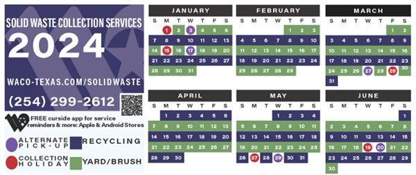 2024 Solid Waste Collection Services Calendar
