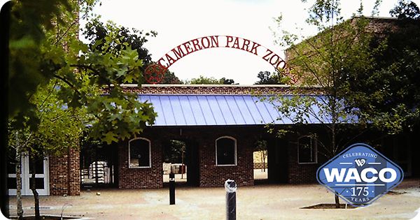 Historical photo of Cameron Park Zoo when it first opened