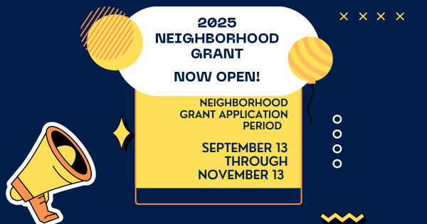 neighborhood grant application opening