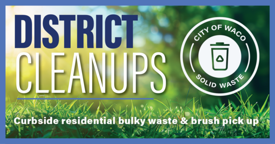 District cleanup graphic