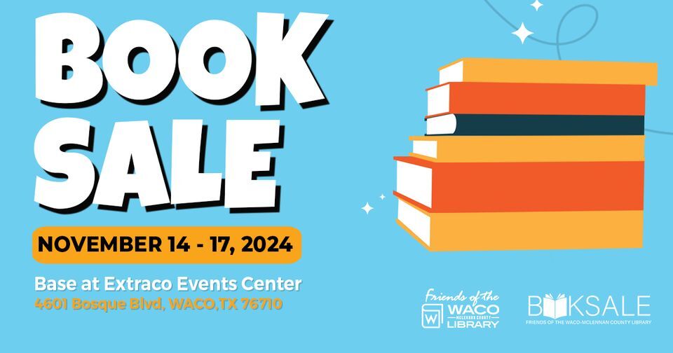 book sale at the extraco events center November 14-17