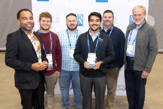 Development Services staff receiving award