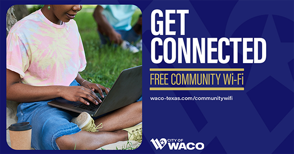 A woman on her computer near a tree in a park