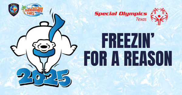 A polar bear plunging into the number 2025