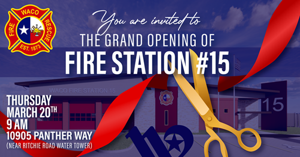 Fire Station #15 Grand Opening Invitation