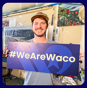 Watch the We Are Waco video featuring artist Cade Kegerreis