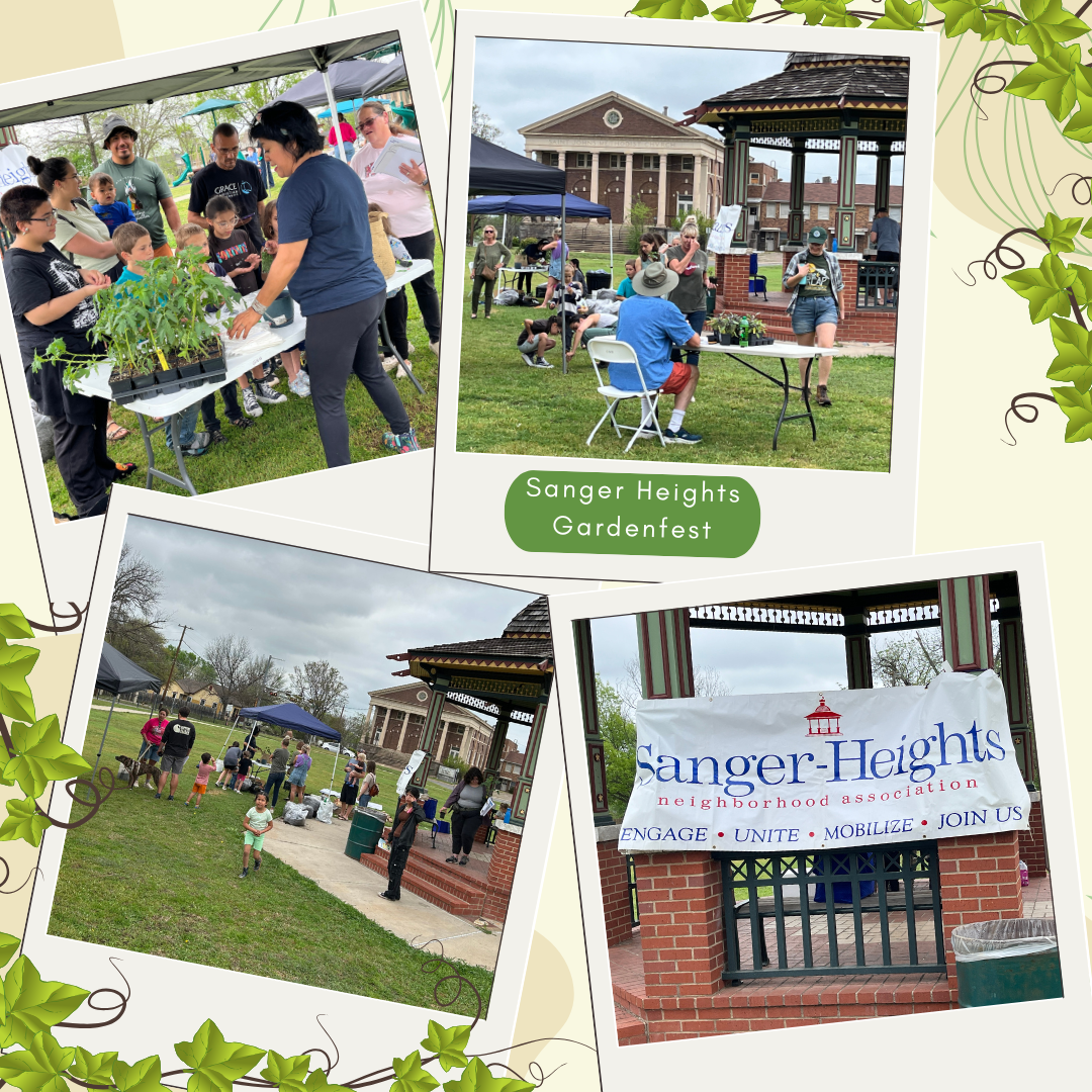 Sanger heights garden fest picture collage of event