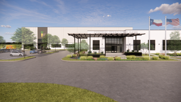 Rendering of Central Texas Food Bank building exterior