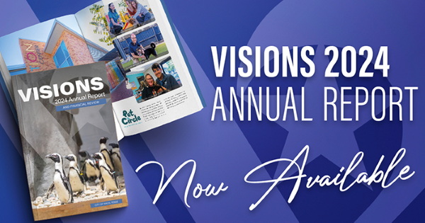 2024 Annual Report cover image featuring penguins