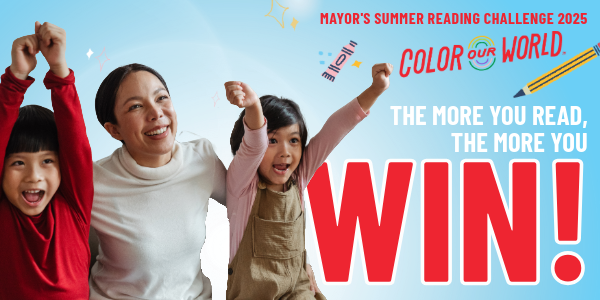 A mom with her three kids cheering