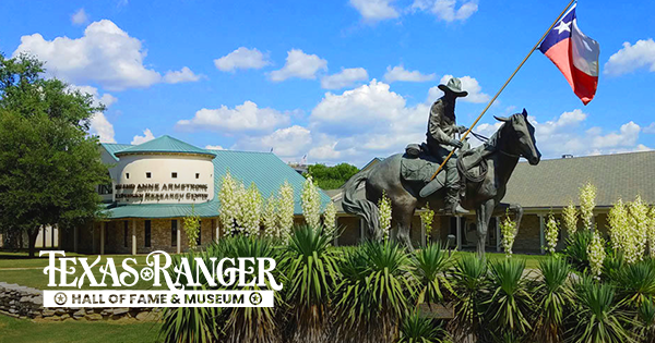 front of texas ranger hall of fame museum 