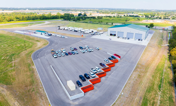 Aerial view of the new Landfill Transfer Station