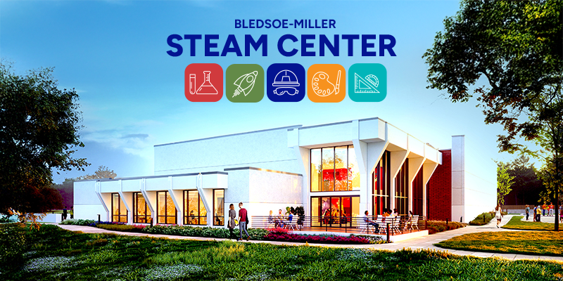 Rendering of the future Bledsoe-Miller STEAM Center on the riverfront