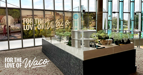 Scaled model of the future Downtown Waco