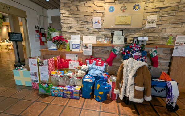 donations overflow in museum lobby