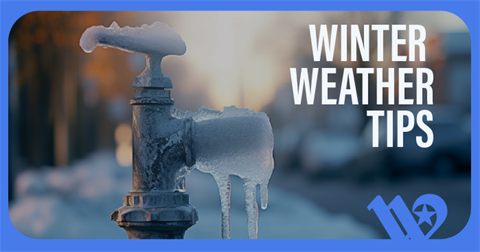 Frozen Faucet, winter weather tips