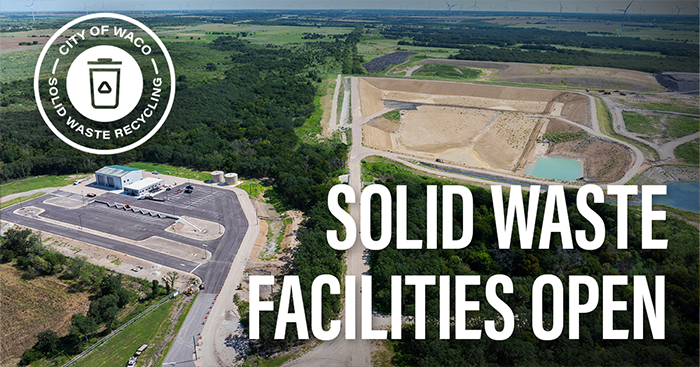 Aerial view of the landfill transfer station
