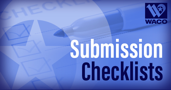 Submission Checklists