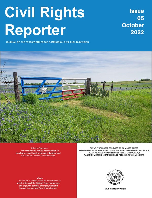 Civil Rights Reporter Cover October 2022