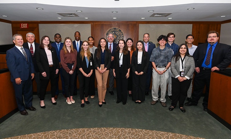 picture of commissioners and interns