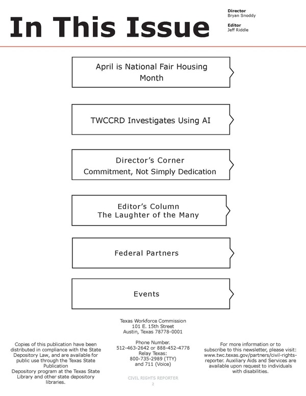 Table of Content Issue 10