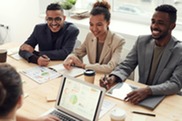 Employees Sitting at Table