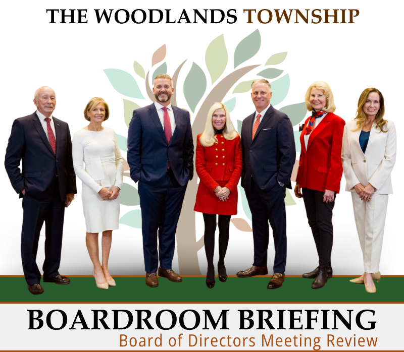 The Woodlands Township Boardroom Briefing for June 26, 2024