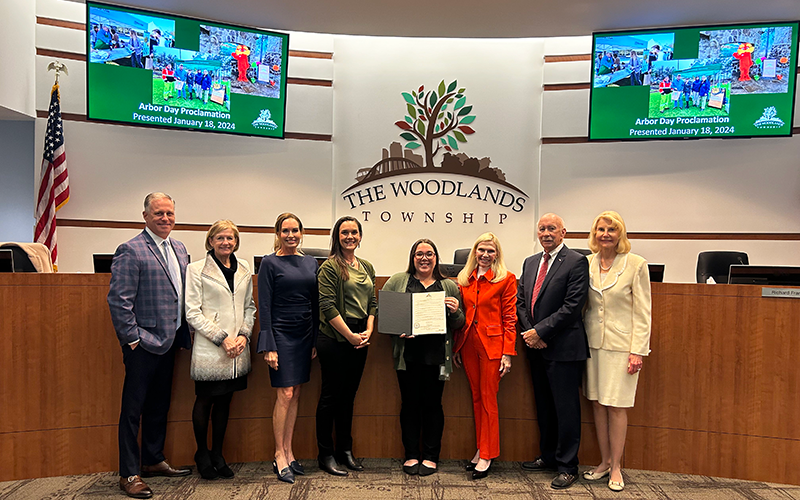 Arbor Day Proclamation Photo with Board of Directors