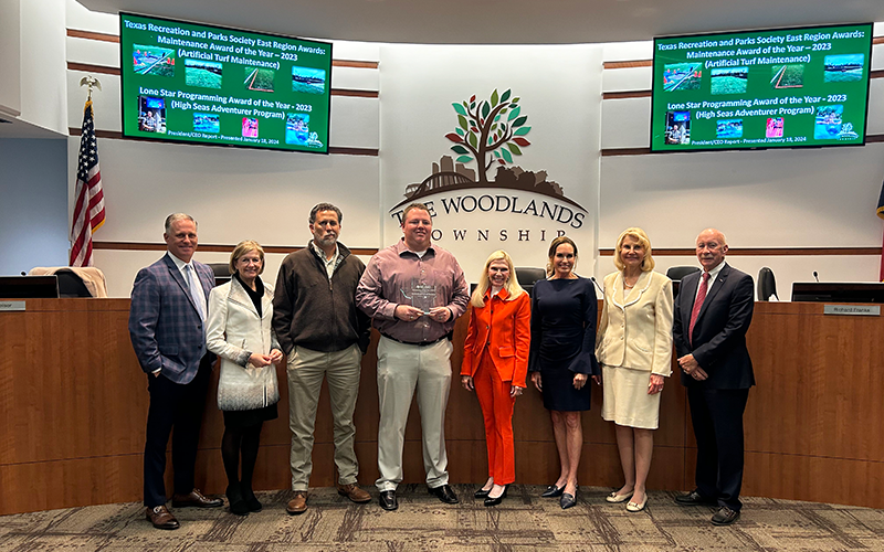 Parks Award Photo with Board of Directors