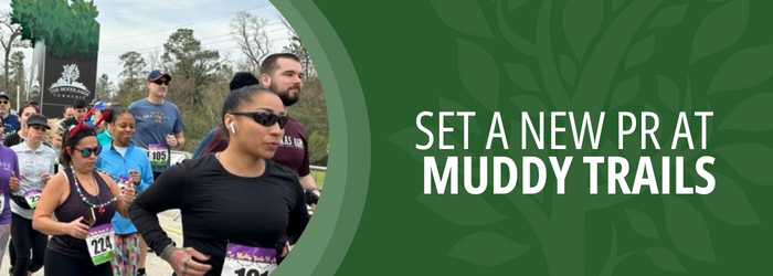 Race across the finish line at Muddy Trails