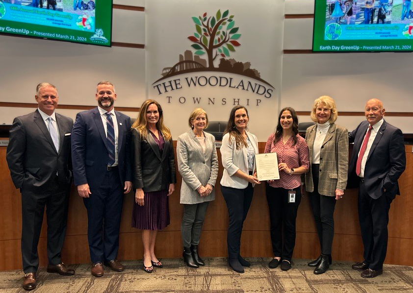 Photo of Board and Environmental Services Staff for GreenUp Proclamation