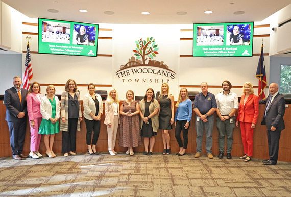 The Communications Department poses for a photo at the June 20 Board of Directors Meeting