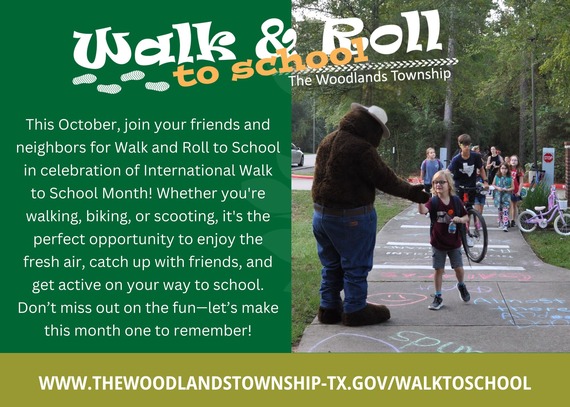 Children walking to school meeting 