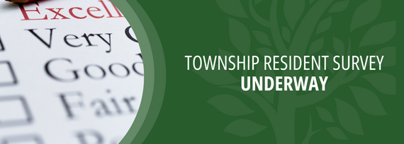 Township resident survey underway, photo of a paper survey