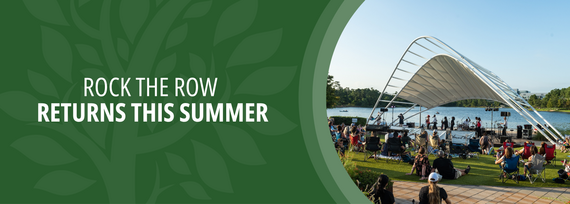 Rock The Row Returns This Summer; Photo of a band playing on grass in front of a lake