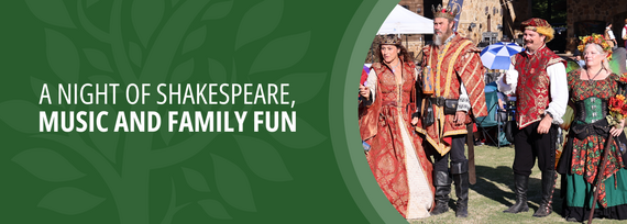 A Night of Shakespeare, Music and Family Fun; Photo of people dressed in victorian costumes