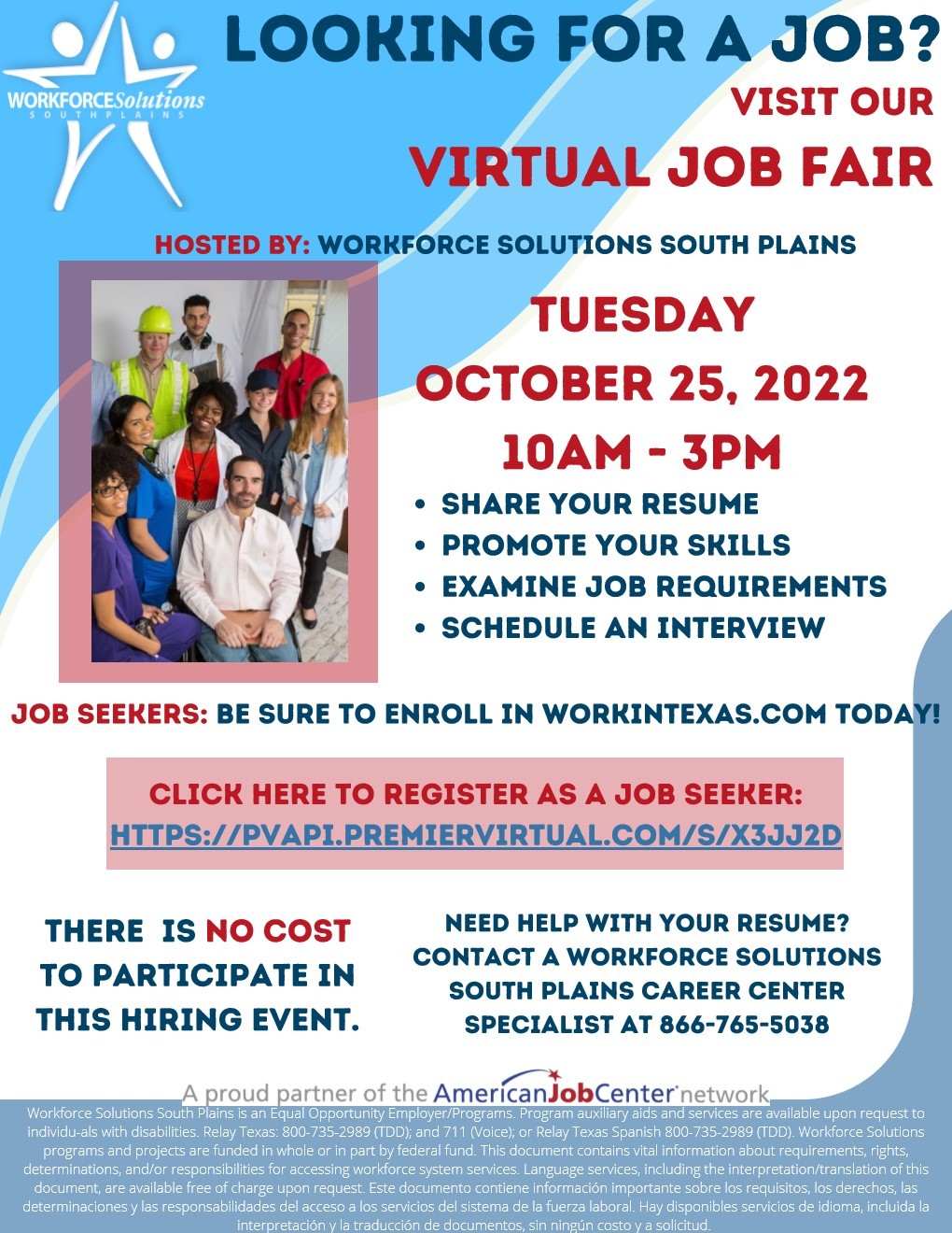 Virtual Job Fair 10.25.2022