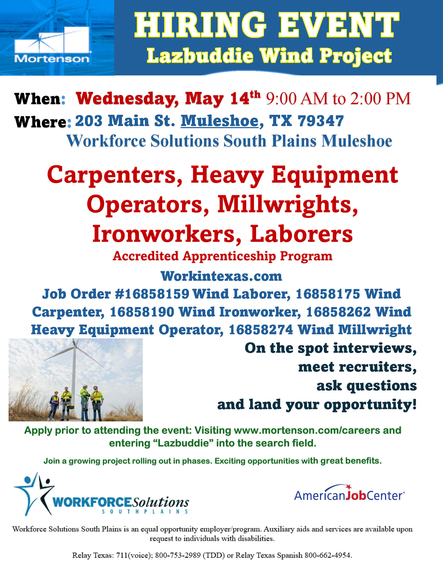 Mortenson Hiring Event