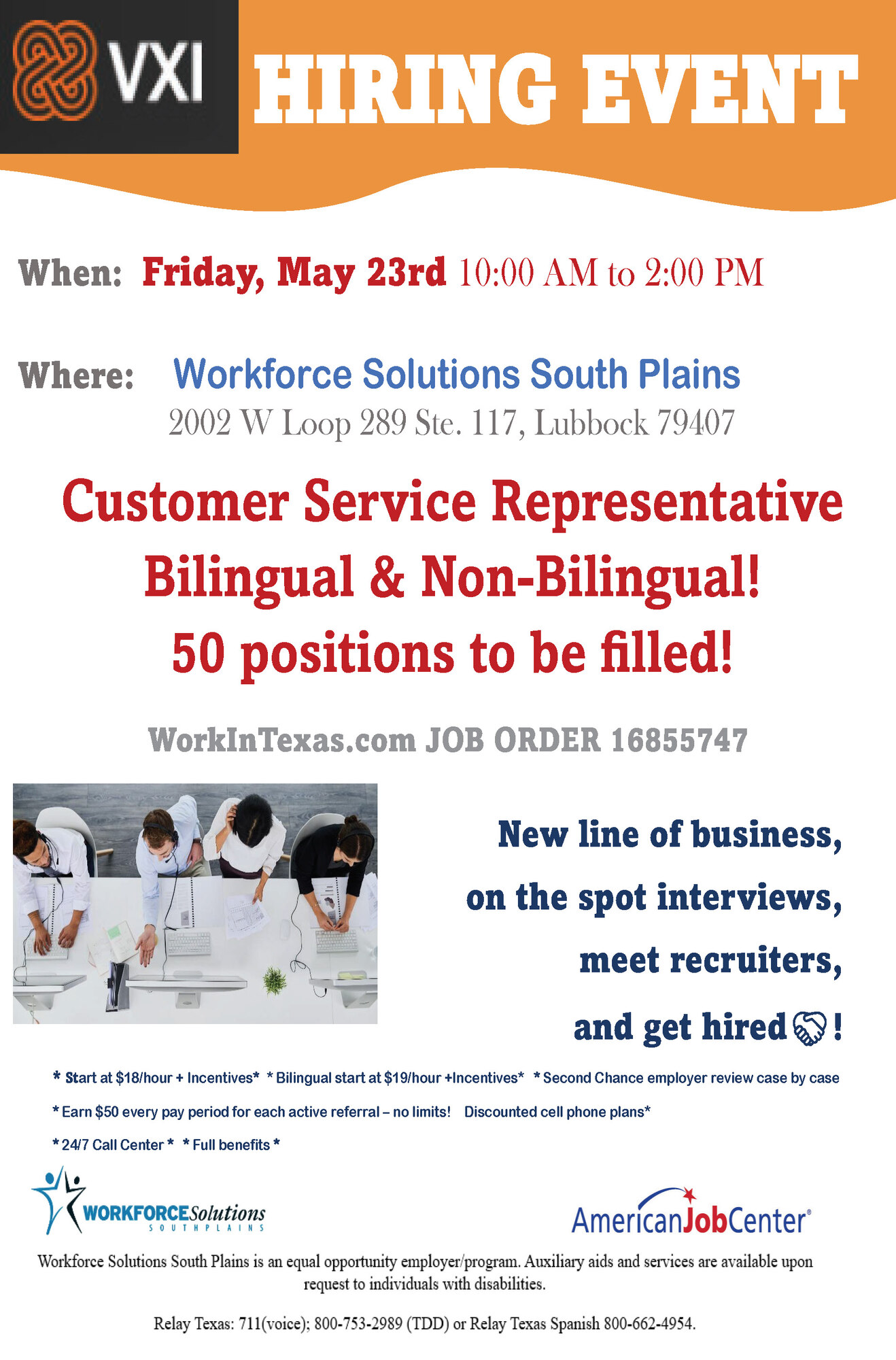 VXI Hiring Event 2.23.2025