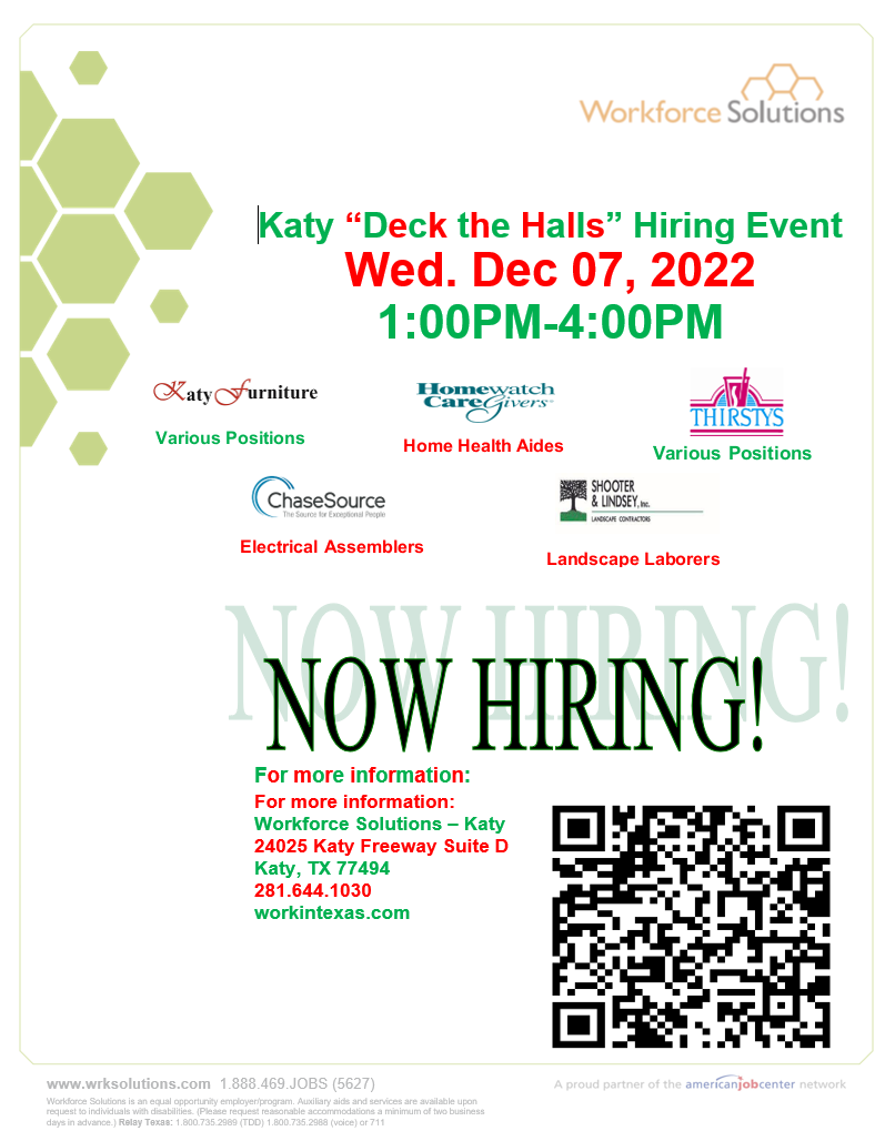 katy-deck-the-halls-hiring-event