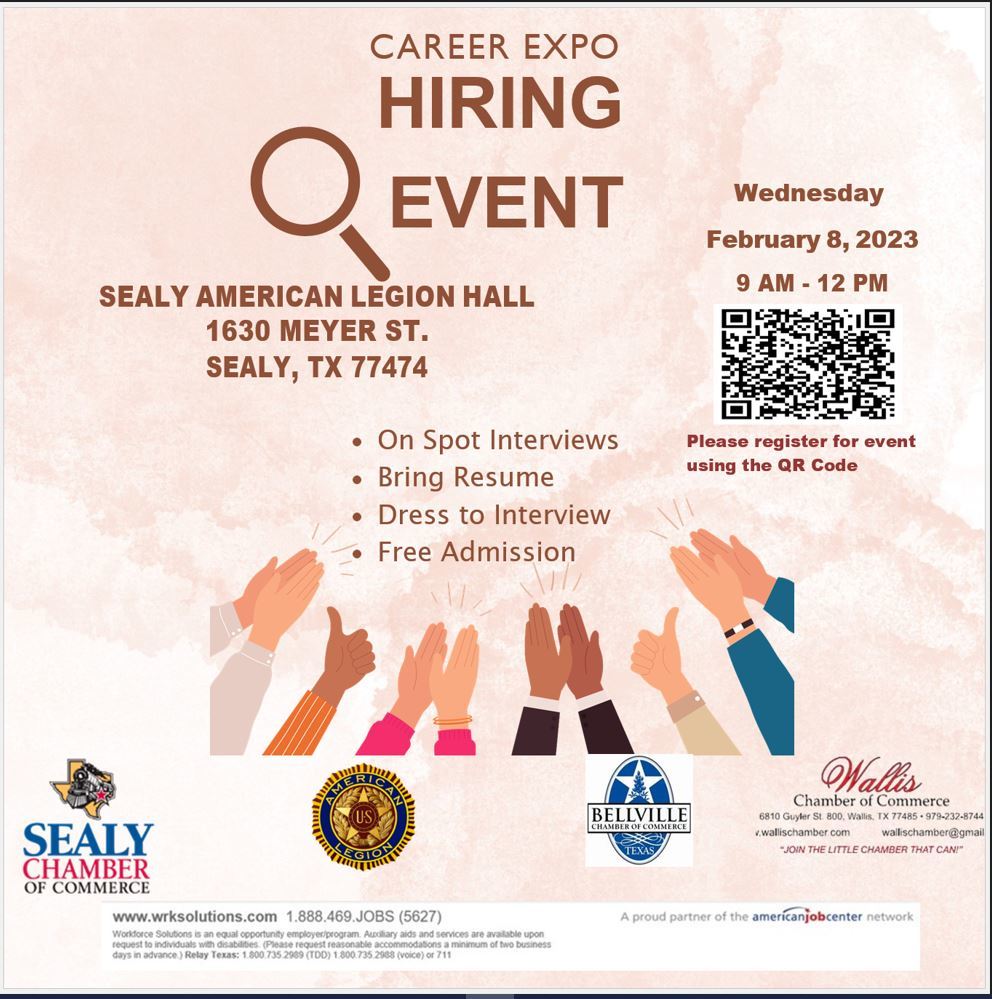 Career Expo Hiring Event Sealy Feb 8, 2023
