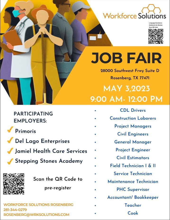 Job Fair Rosenberg!