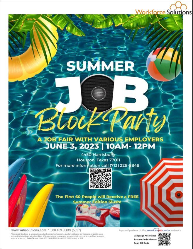 Summer Job Block Party