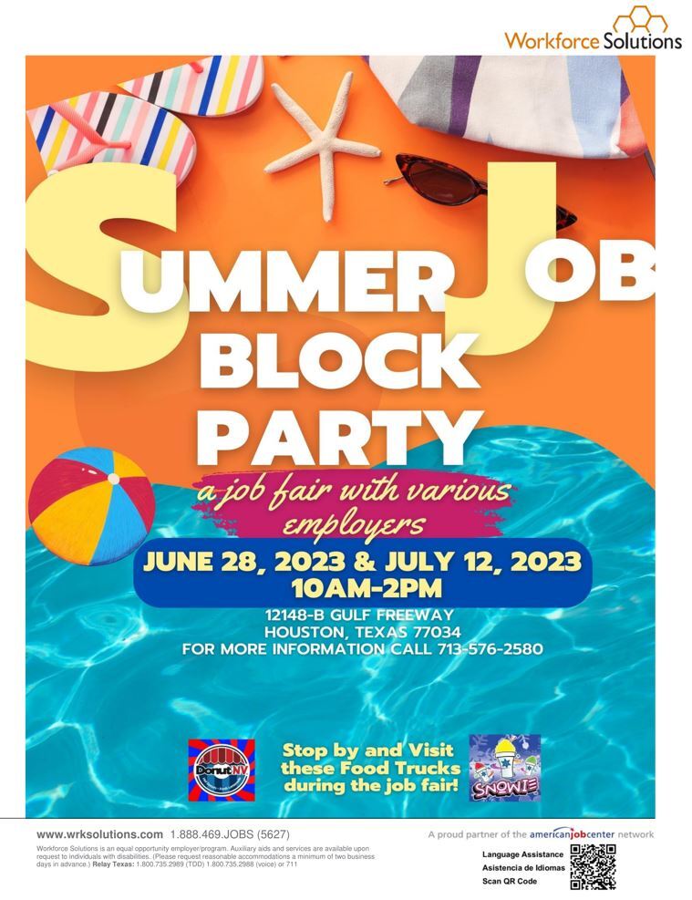 Summer Job Block Party