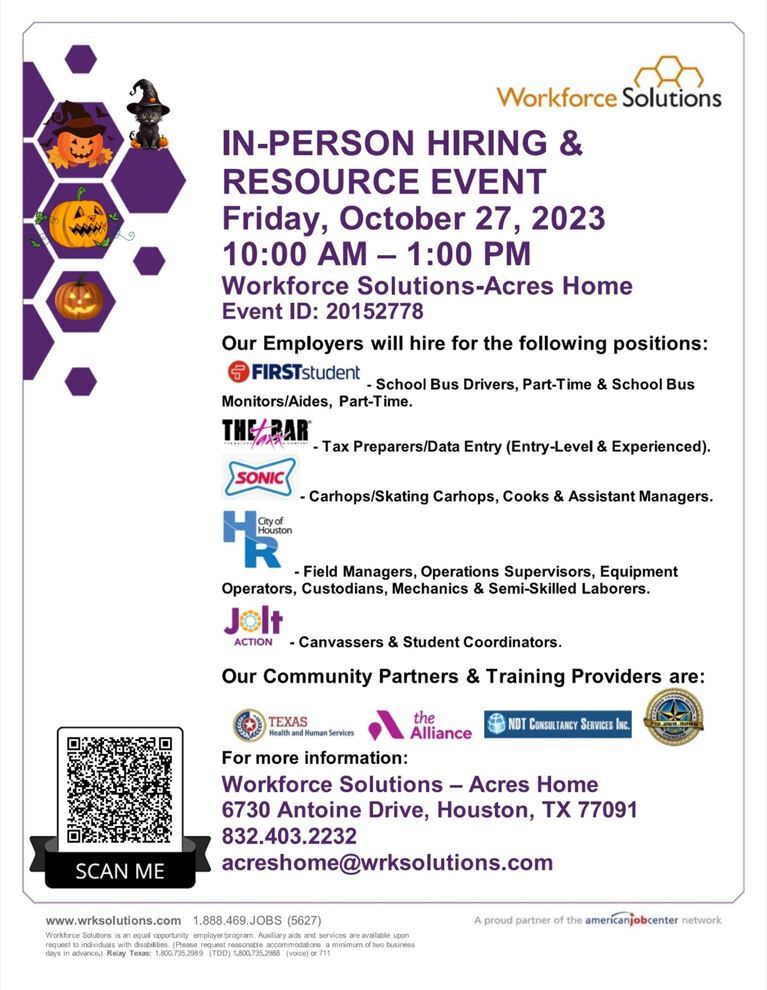 In-Person Hiring & Resource Event